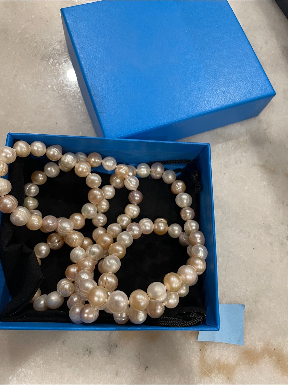 Classic Freshwater Pearl Necklace - Champagne Pearls